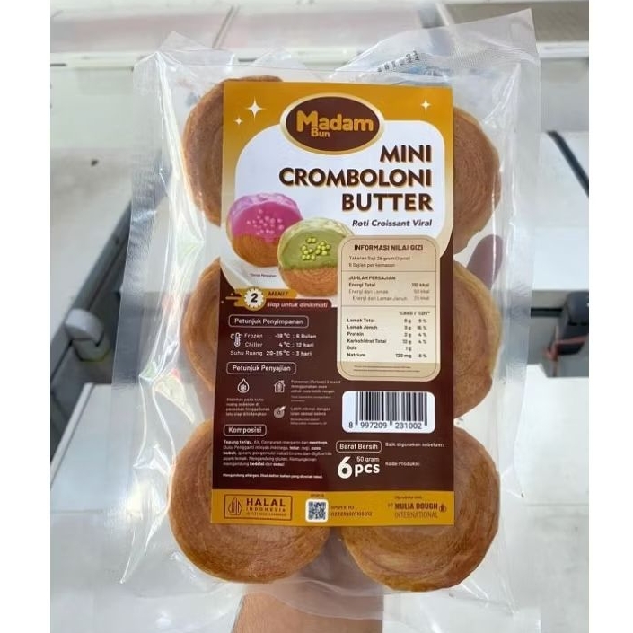 

Madam Bun Cromboloni Mini Butter isi 6 (FROZEN)