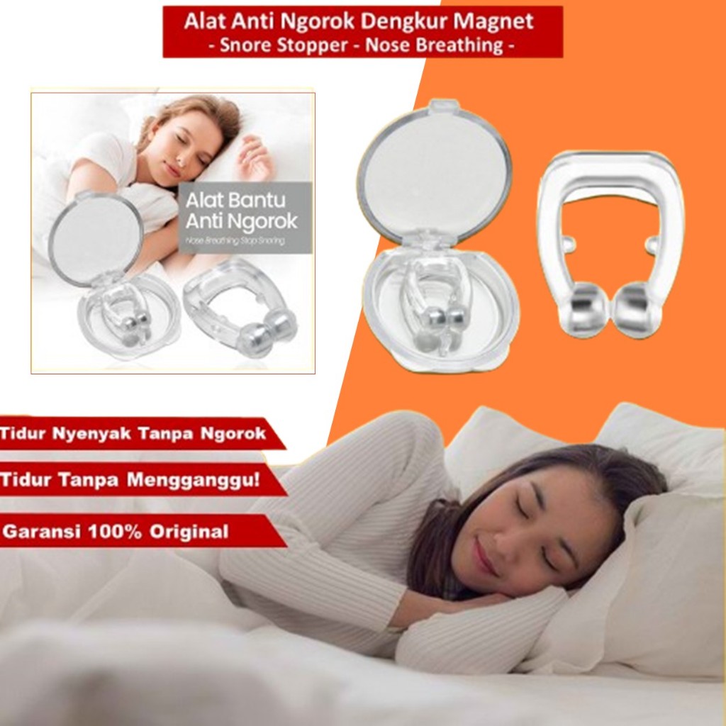 Alat Anti Ngorok Magnetic Dan Dengkur Pernafasan Hidung Saat Tidur Original Free Magnet Nosepclis
