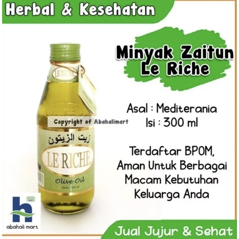 Minyak Zaitun Lerich Asli murni 100%