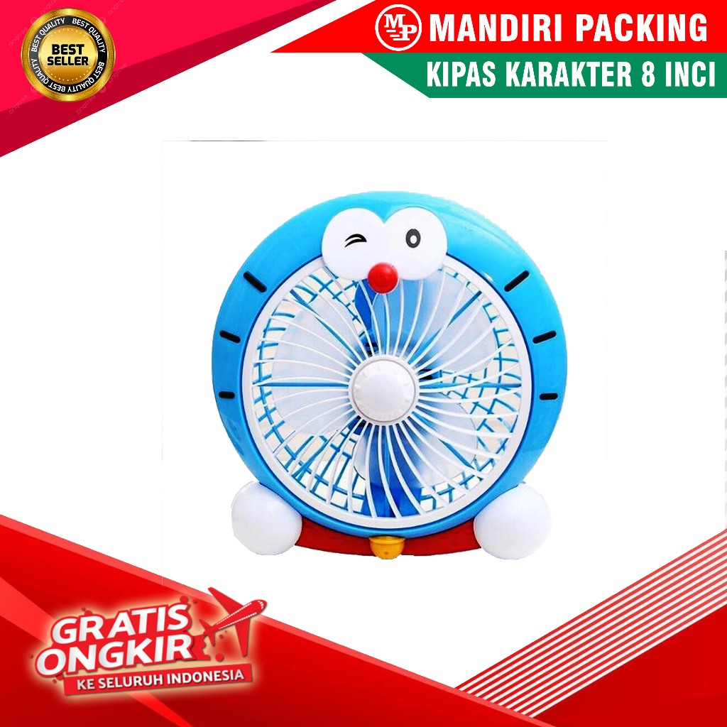 Kipas Angin Karakter Doraemon 8 inci Original Bergaransi Resmi / Kipas Angin Meja Murah Bisa COD