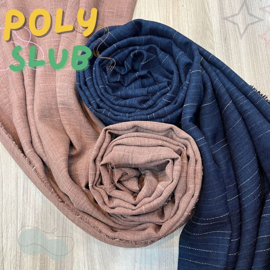 Linen Crinkle / Linen Slub / Bahan Crinkle / Slub Polyester / Poly Polyester / Kain Gamis