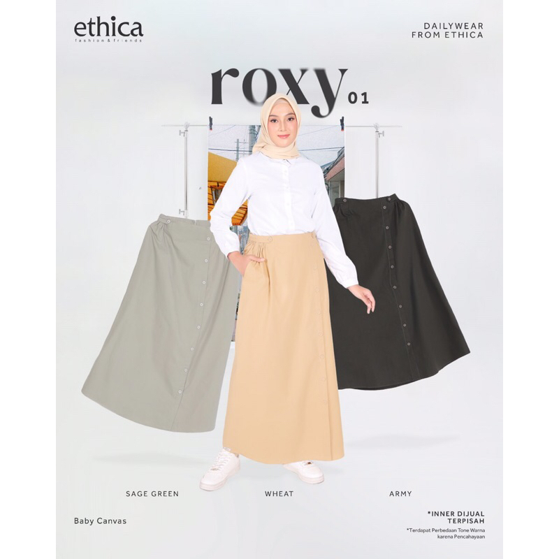 Roxy 01 by Ethica/Rok Ethica/Dailywear Ethica/Rok Kekinian/Rok Keren/Rok Simpel/Ethica/Rok Cantik/Ro