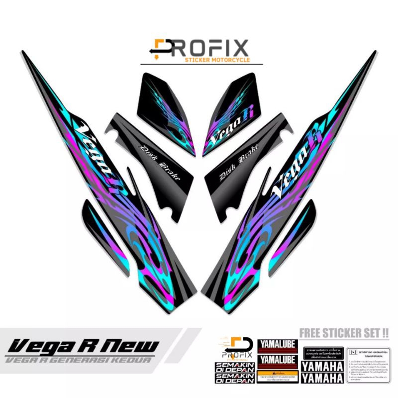 STRIPING VEGA R NEW / MTF 16 / STICKER VEGA R NEW / STIKER VEGA RR / STIKER VEGA R NEW / STIKER MOTO