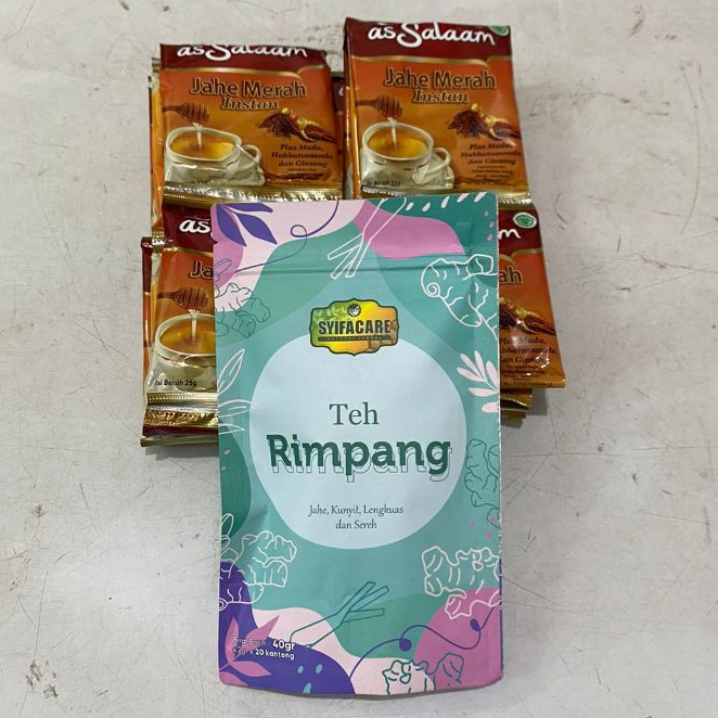 

PROMO PROMO !!! Teh Rimpang/ Diet / Pelangsing Herbal dan Imunitas BPOM FREE 2pcs Jahe As salam