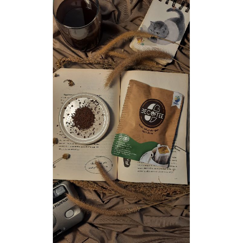 

Albitec BeCoffee Spirulina Arabica Instant Drip Bag Coffee 15gr