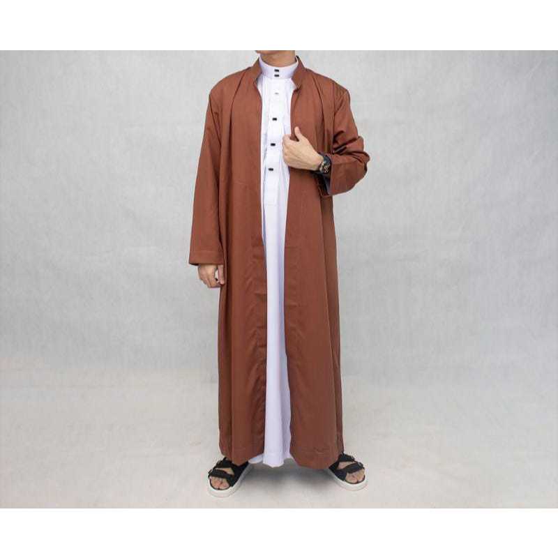 EXCLUSIVE Jubah gamis tob arab luaran Remaja Pria Dewasa gamis belah luar yaman jubah habib ori