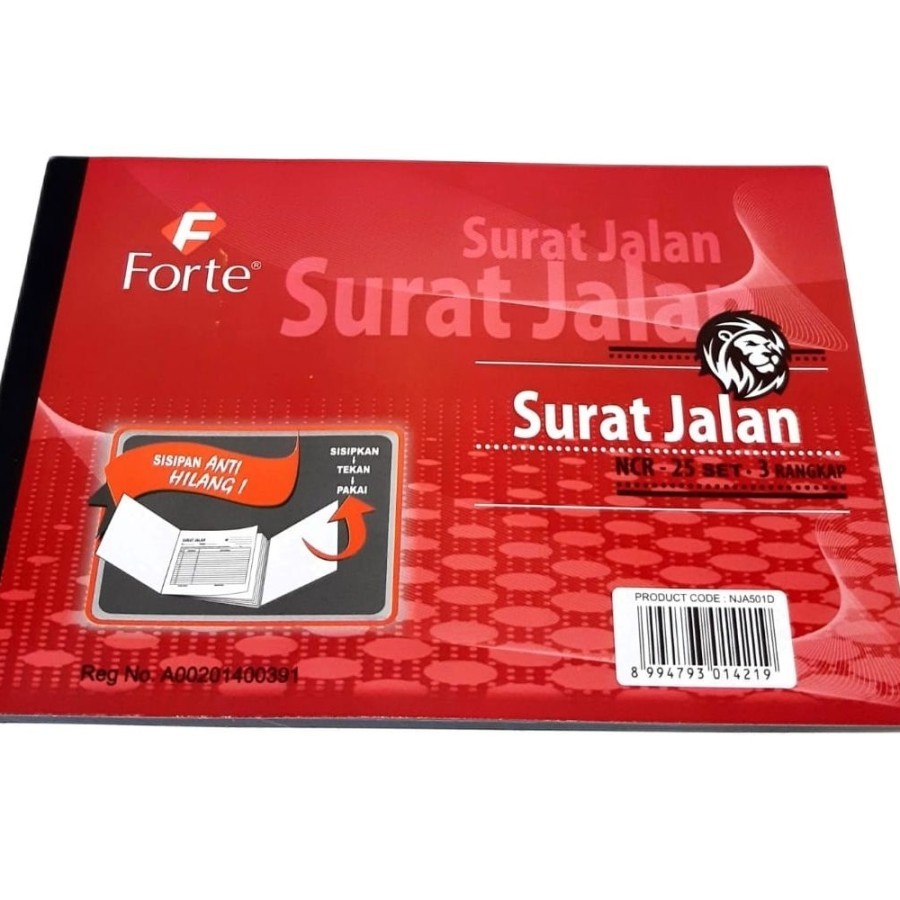 

TBMO (PACK) SURAT JALAN A5/B3 NCR 3 PLY ISI 10PCS FORTE