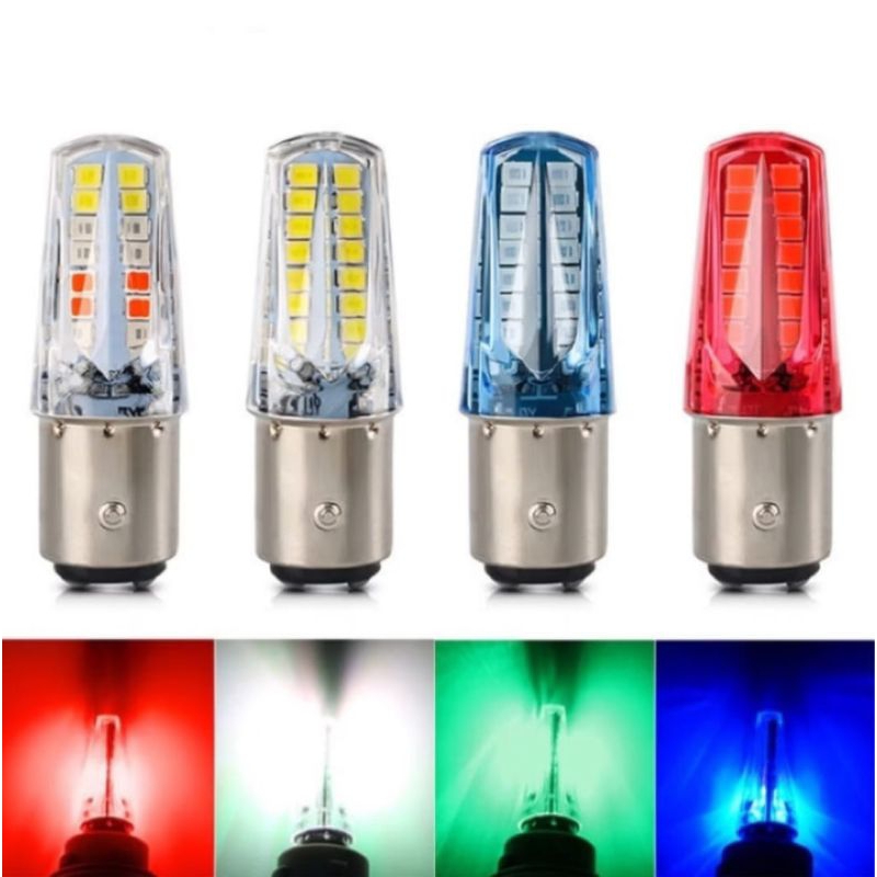 Lampu Stop Rem Motor 32 LED Running Lampu Rem Kedip Piramida 32 Mata LED Universal