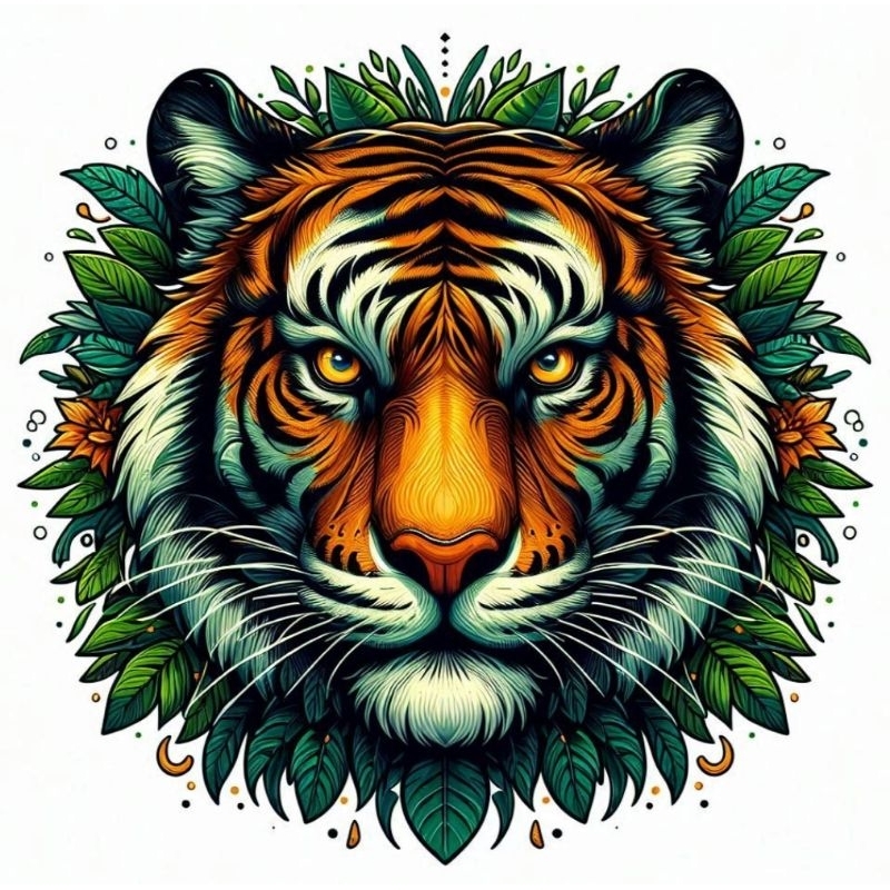 

STIKER VINYL TIGER 10cmx10cm