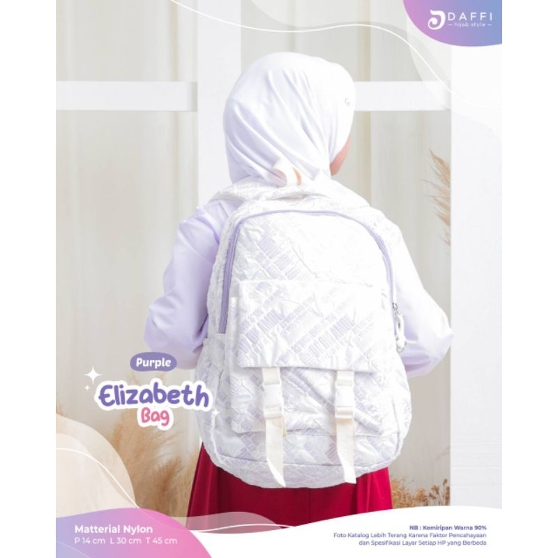 Elizabeth bag Tas Ransel Daffi Ori Terbaru 2024 Tas Ransel Anak Sekolah Premium