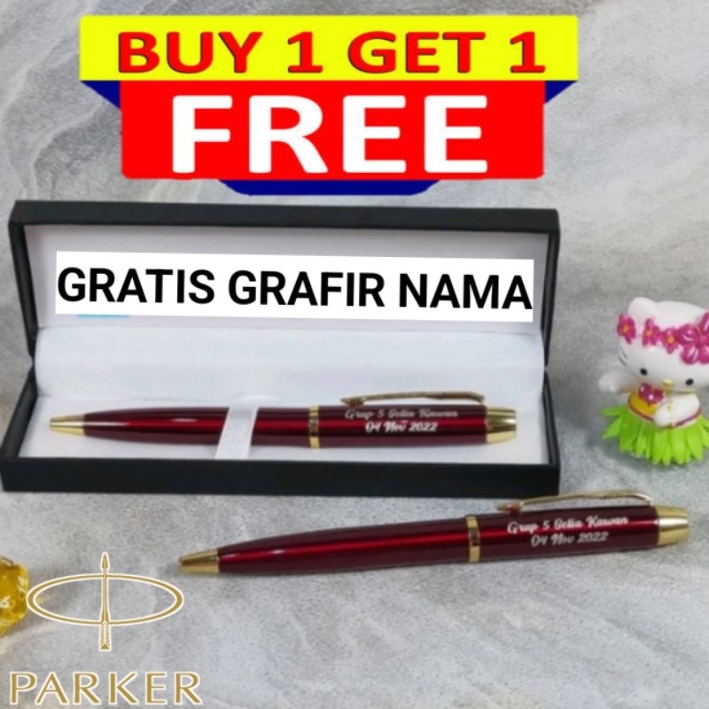 

Ballpoint Mewah Parker Pen Twist Action Buy 1 Get 1 Free Bonus Box Bludru Dan Grafir Nama