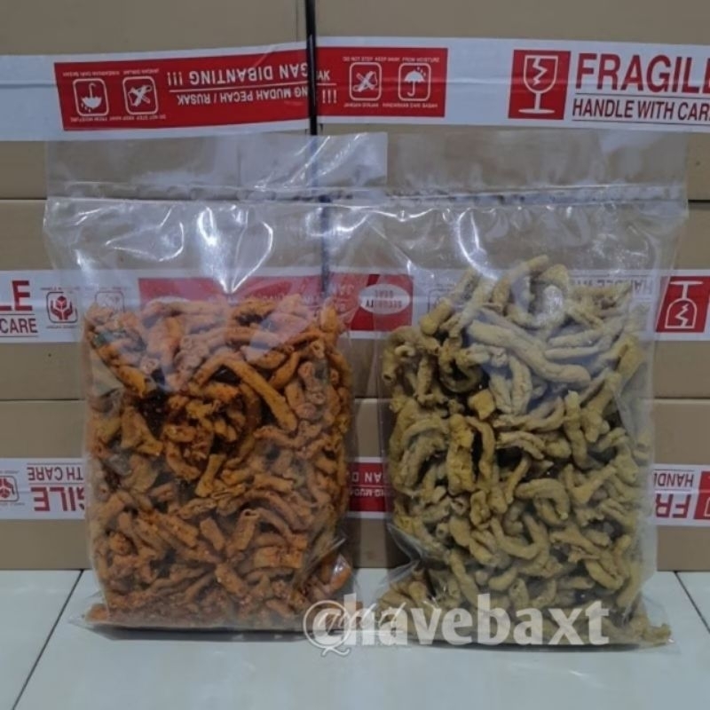 

keripik usus ayam premium 1kg enak renyah gurih/usus krispi 500gr