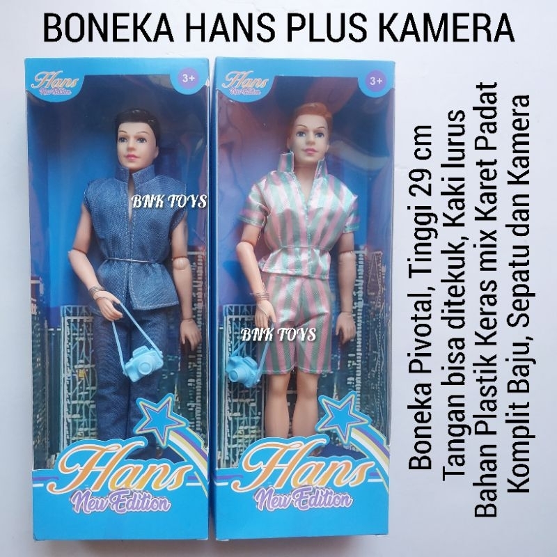 Boneka Pivotal Cowok Hans Komplit - Mainan Boneka Kenny Boneka Cowok