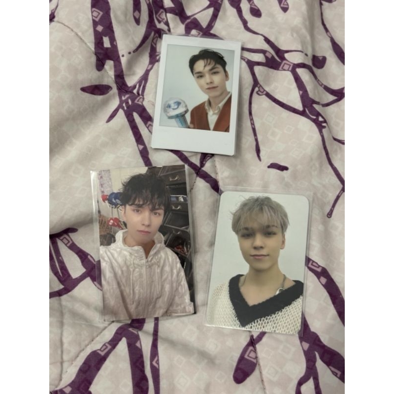 VERNON OFFICIAL PHOTOCARD & TC PC FACE THE SUN FML