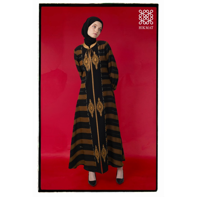 Gamis hikmat A 8933 - gamis hikmat terbaru -abaya hikmat -gamis arabian