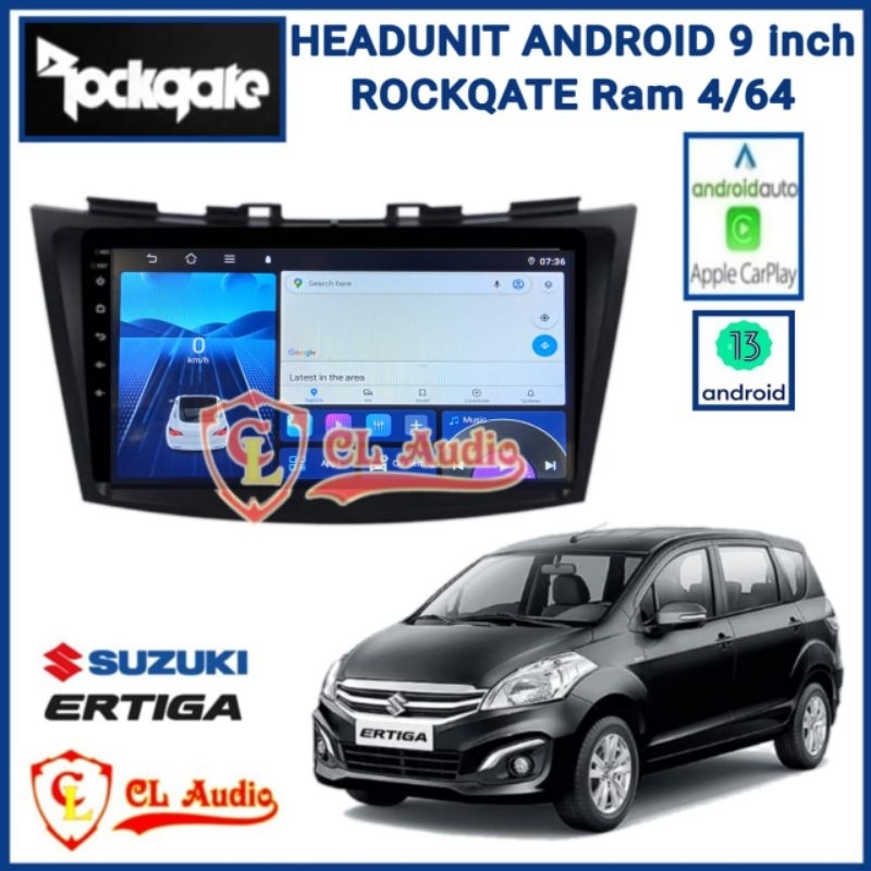 Head Unit Android Rockgate 9 Inch OEM Suzuki Ertiga/Swif Ram 4/64GB
