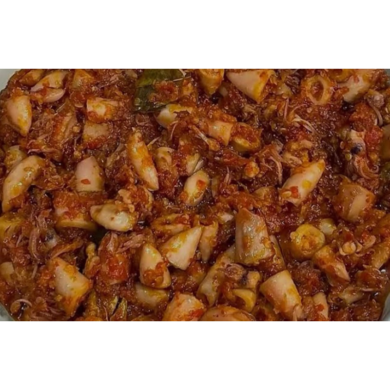 

Sacum (Sambal Cumi) - Smiley Spicy