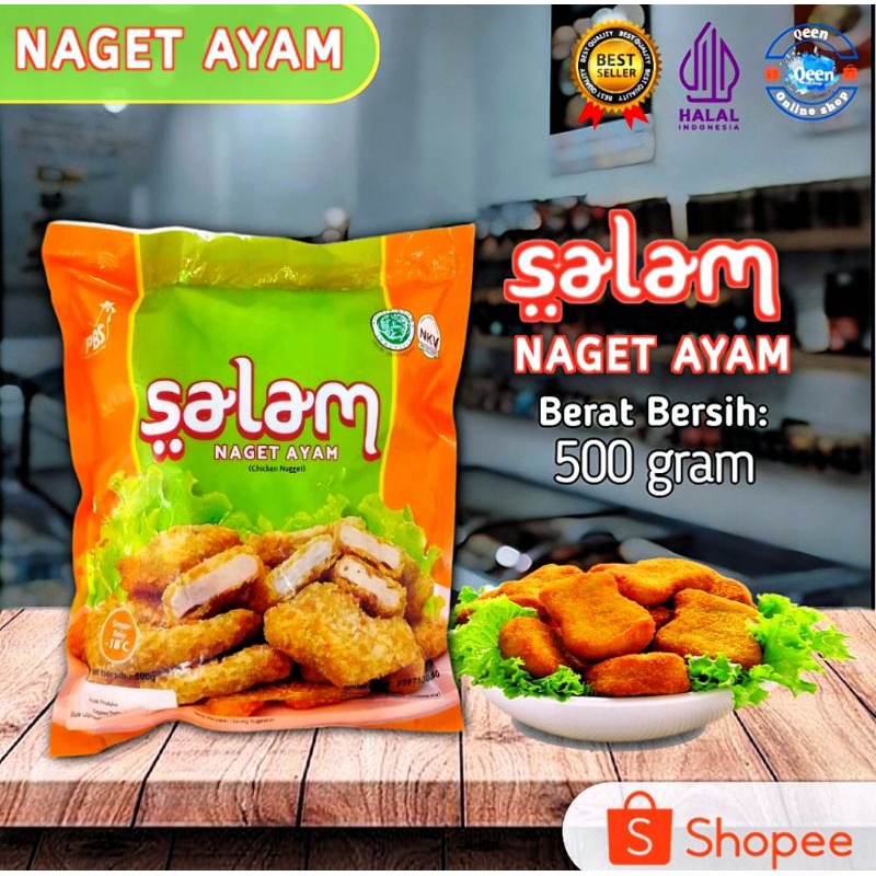 

Naget Ayam Salam Isi: 1kg. kemasan JUMBO