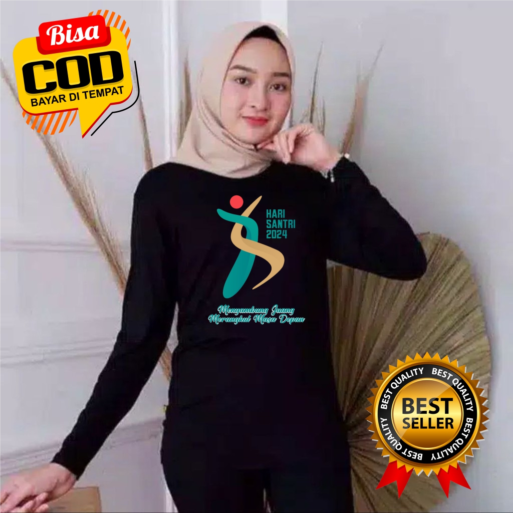 Kaos Baju Hari Santri 2024 Lengan Panjang - Kaos Santri Lengan Panjang