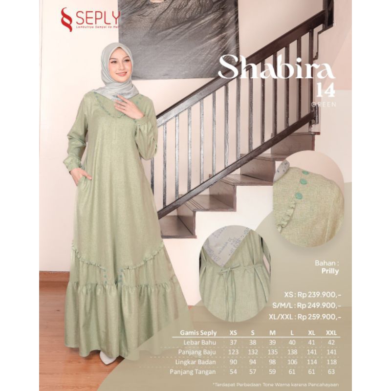 BAJU GAMIS WANITA TERBARU SHABIRA 14 BY SEPLY