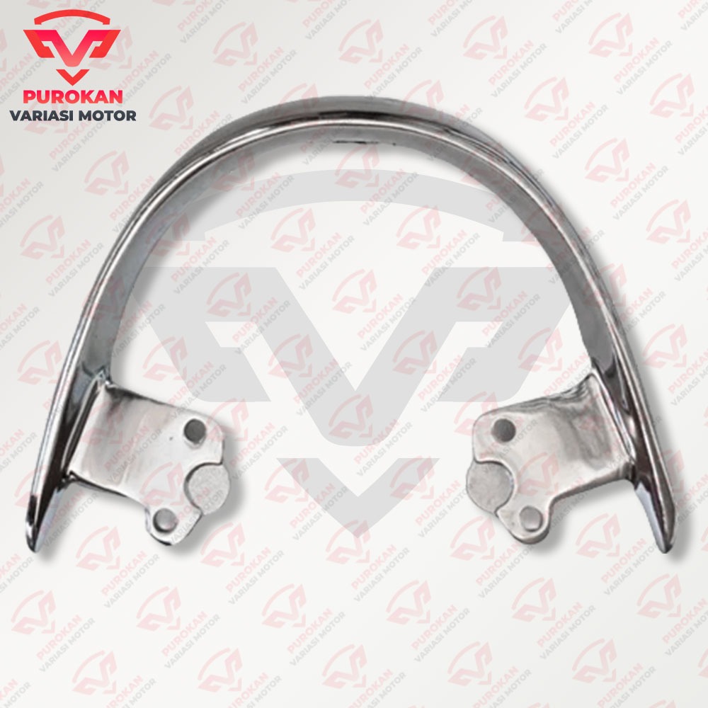 Behel Scoopy Silver Chrome Model Donat Warna Silver Chrome