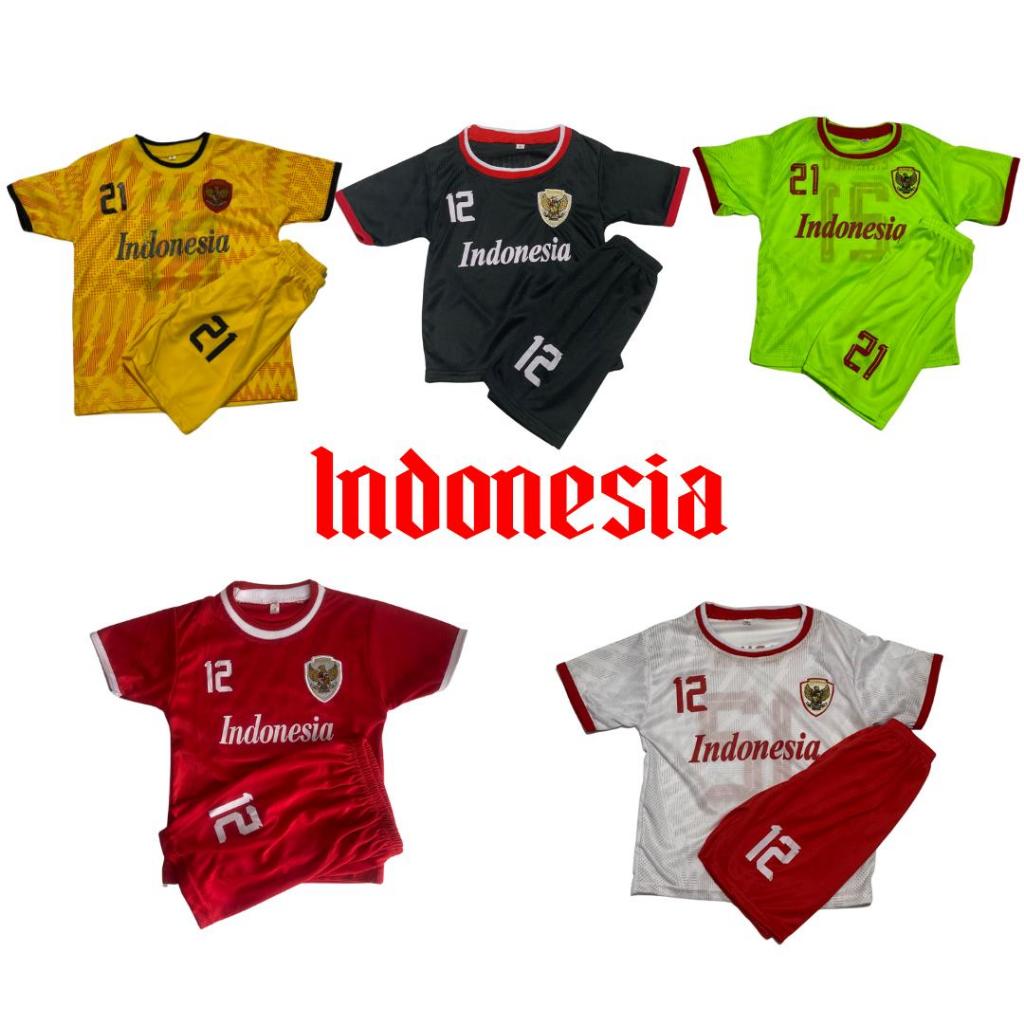 SETELAN BAJU BOLA ANAK TIMNAS INDONESIA TERBARU JERSEY FUTSAL TIMNAS INDONESIA TERMURAH
