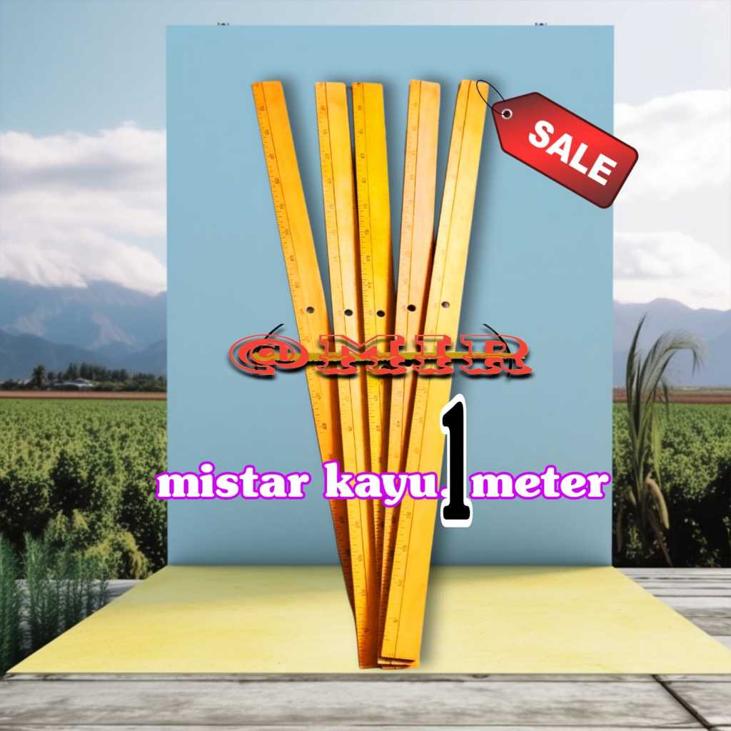 

1 paket penggaris kayu asli tebal kuat