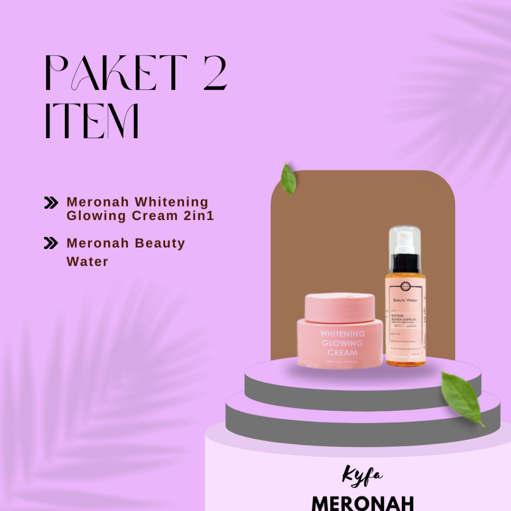 Bundling Meronah Skincare / Paket Hemat Meronah / Bundling Paket 2 Item Meronah / Meronah Untuk Kuli