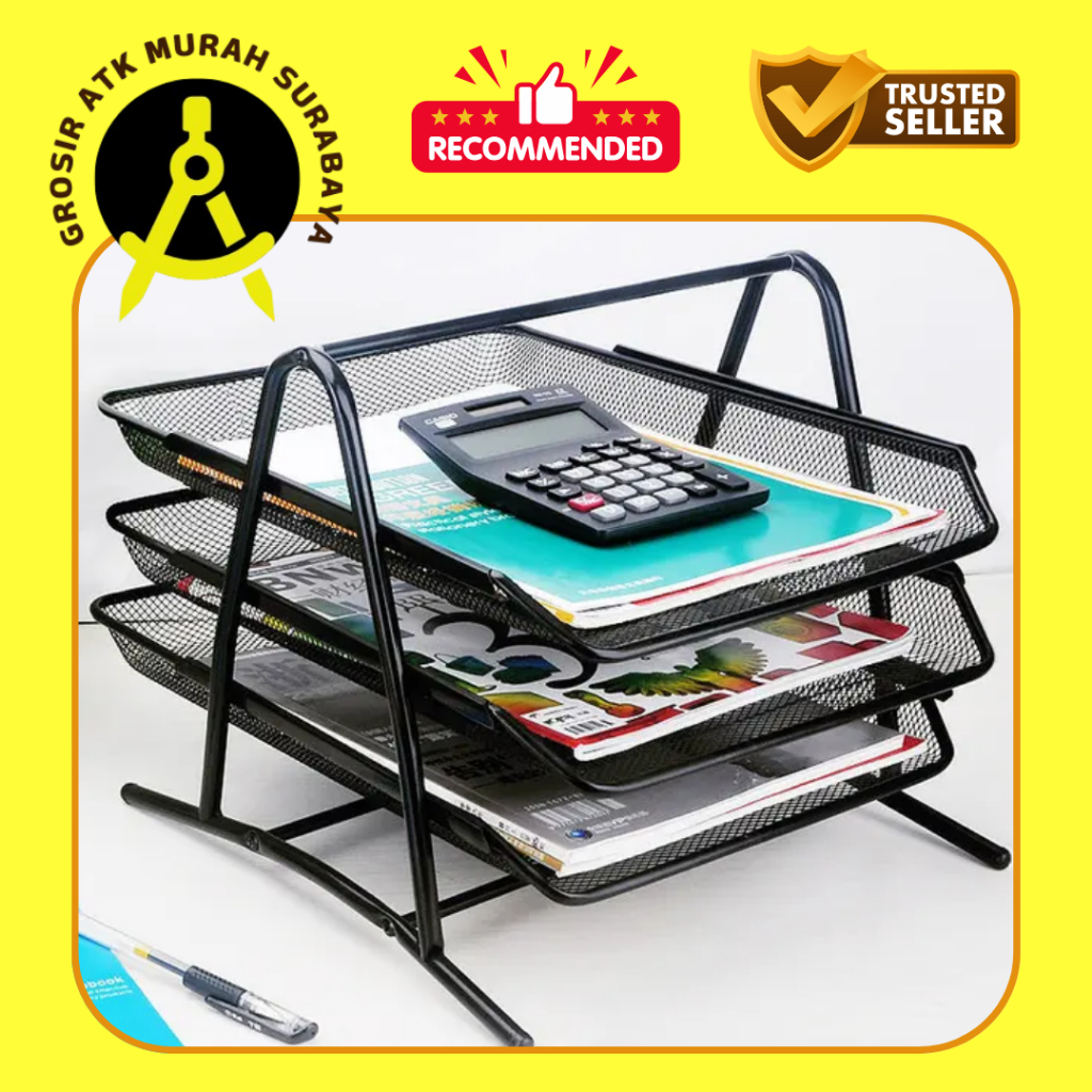 

Bak Surat / Letter Tray / Document Tray Bahan Besi / Tempat Surat Susun 3