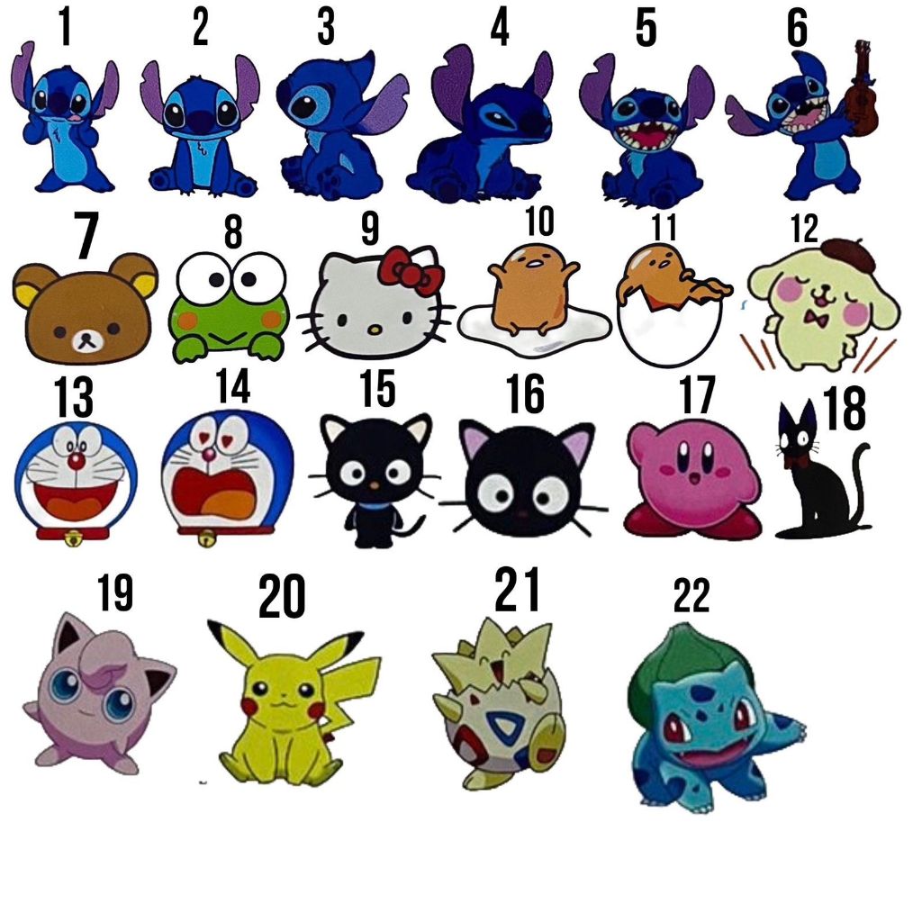 

stiker karakter sanrio karakter lucu doraemon hello kitty stich stiker hp sstiker lemari stiker motor stiker mobil stiker pajangan stiker serba guna dll bahan grade A dan Anti Air