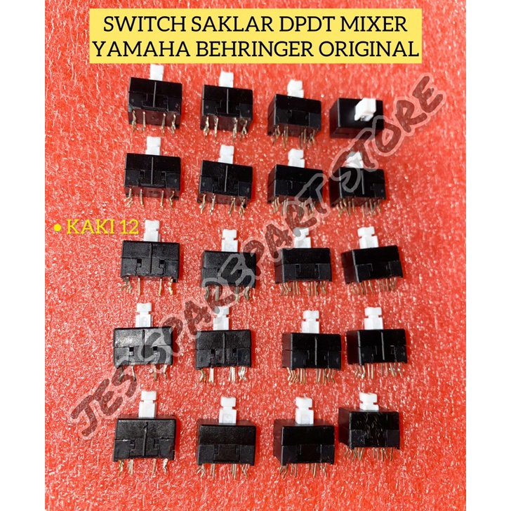 SWITCH SAKLAR DPDT MIXER YAMAHA BEHRINGER KAKI 12 ORINAL
