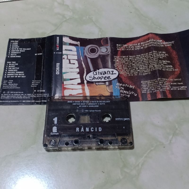 kaset pita RANCID - Self Title