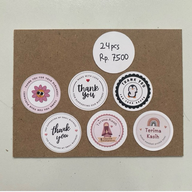 

Stiker costum ukuran 4,5x4,5cm