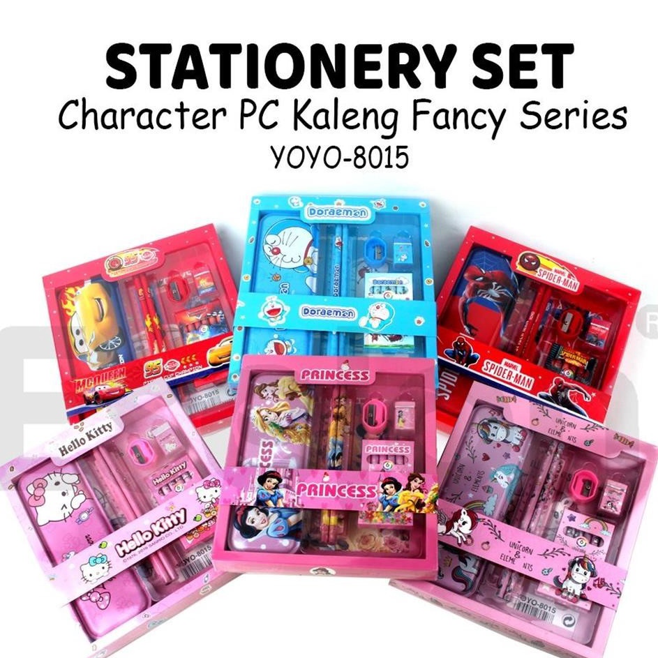 

Stock Banyak ESJKT Stationary Set 7in1 Karakter 815 Paket Alat Tulis Set Crayon Fancy 815