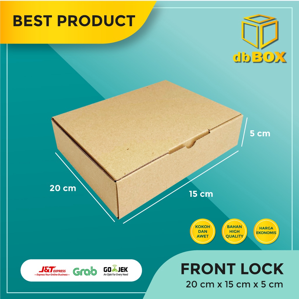 

1 Pcs KARDUS Uk 2x15x5 CMDIE CUT Kotak untuk Aksess Snack dll model box pizza