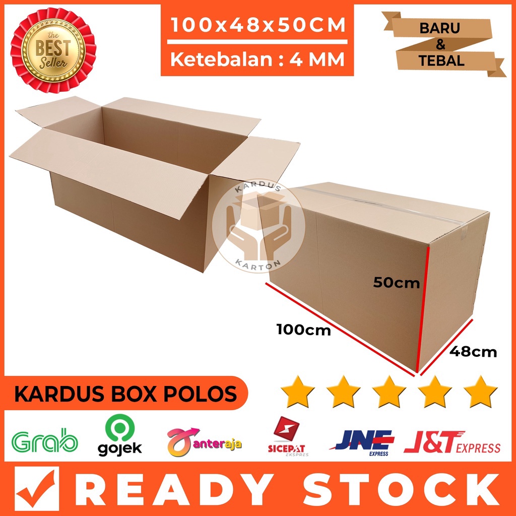 

Kardus Besar Jumbo Karton Box Polos 1x4x5 Packing dahan