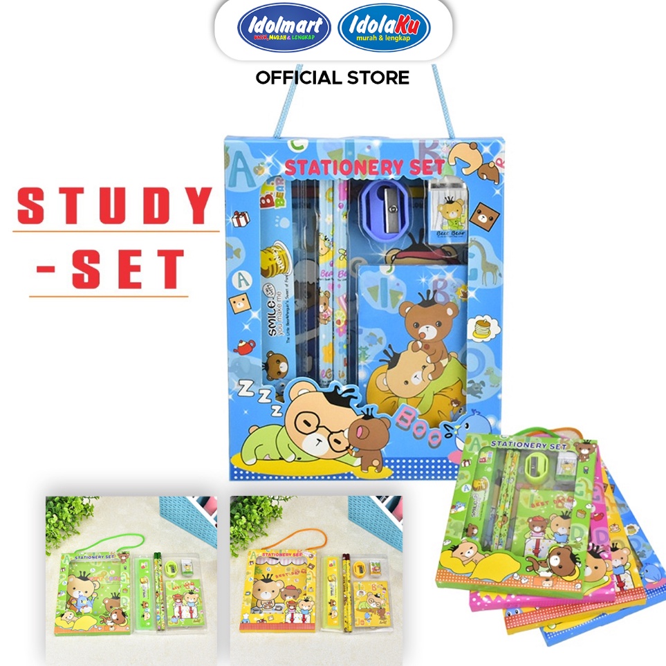 

Seller Resmi IDOLMART Study Set Paket Alat Tulis Karakter