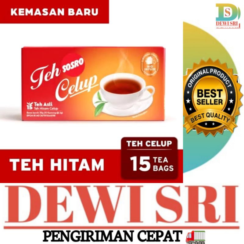 

Teh Celup SOSRO 1Box isi 15 Kantong.