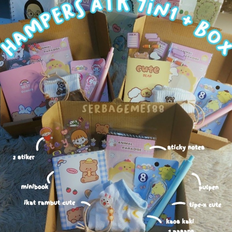

Paket Murah serbagemes88 SET ALAT TULIS 7 IN 1 KARAKTER HAMPERS KADO GIFT WISUDA STATIONERY SET HADIAH LUCU LEBARAN KADO ULANG TAHUN CEWEK HAMPERS MURAH GIFT BOX LUCU STATIONERY SET AESTHETIC PAKET ALAT TULIS PERALATAN SEKOLAH KADO