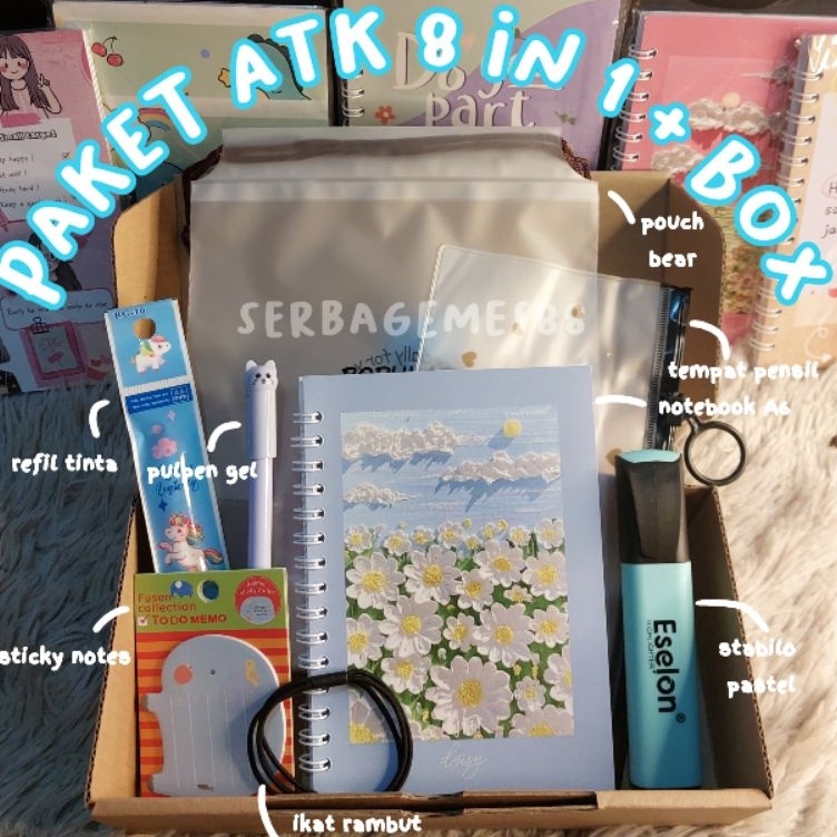 

Spesial Diskon serbagemes88 PAKET ALAT TULIS 8IN1 STATIONERY SET HADIAH LUCU HAMPERS KADO GIFT BOX ALAT TULIS SET PAKET ALAT TULIS SEKOLAH STATIONERY SET FANCY STATIONERY SET AESTHETIC KADO UNIK UNTUK PEREMPUAN DAN LAKI LAKI BUKU