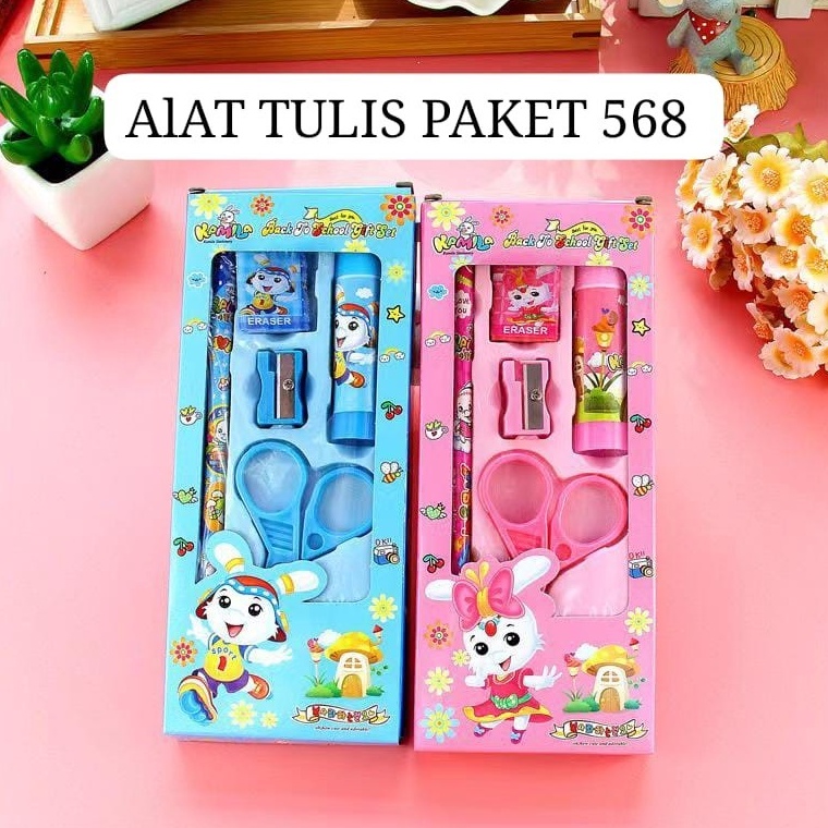 

Serba Baru Paket Alat Tulis Anak 5 In 1 model 568 Souvenir Hadiah Sekolah