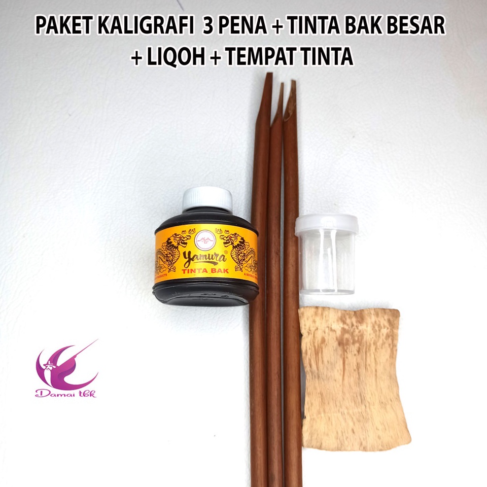 

Harga Sahabat Paket Alat Khot Kaligrafi Tinta Bak Yamura Besar Kecil Handam Liqoh Tinta Tempat Tinta