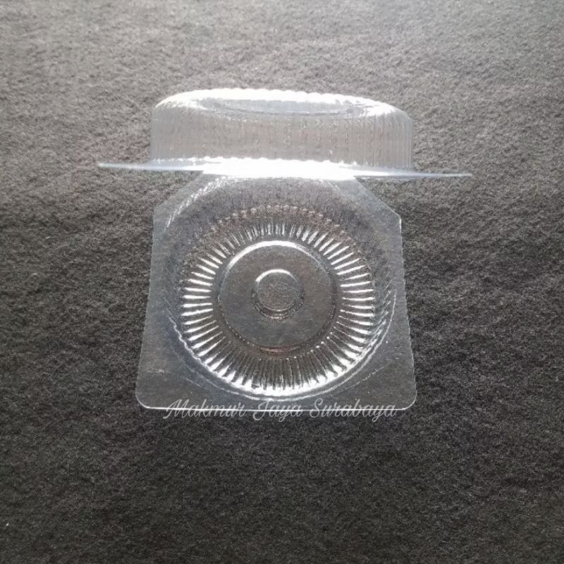 (50 pcs) Mika Donat Bening/Mika Kue Donat/Tray donat bulat