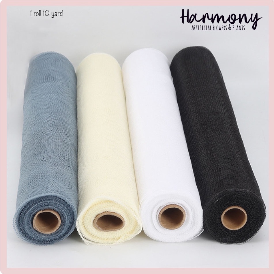 

Ready Promo flower wrapping mesh roll polymer tile caring korea kertas buket dekorasi