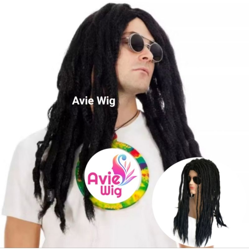 WIG RAMBUT GIMBAL / RAMBUT PRIA MODEL REGGAE
