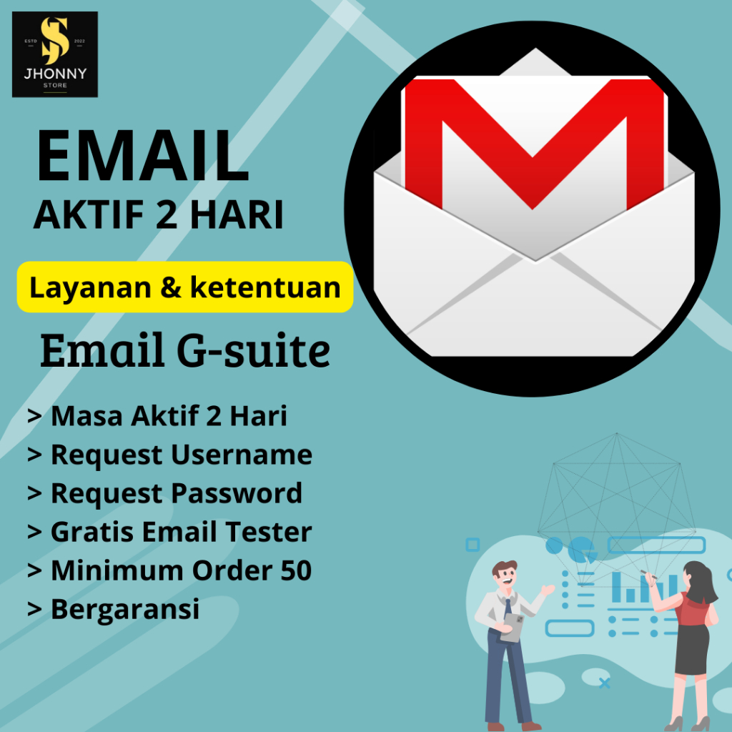 Email G-Suite Fresh Untuk 2 Hari