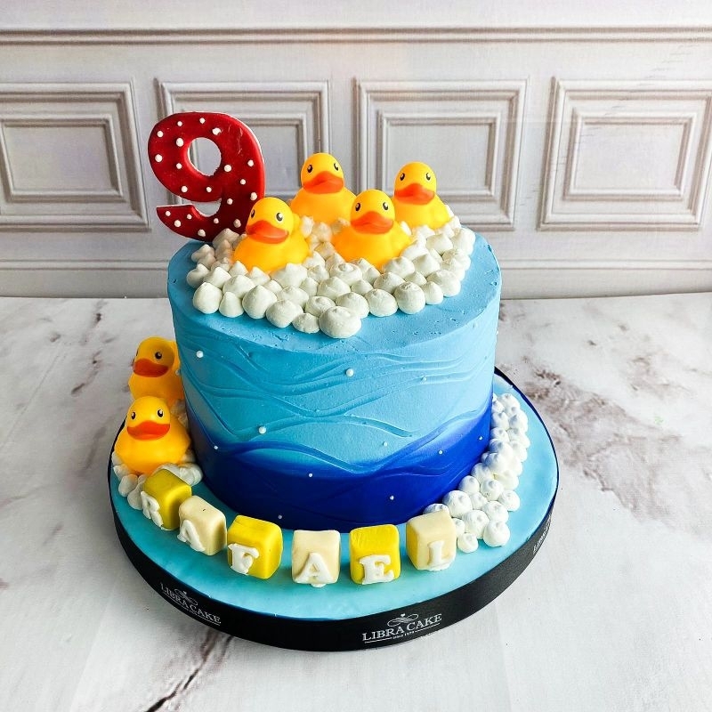 

kue ulang tahun/birthday cake/ costume cake/cakeanniversary/kueultah tema bebek