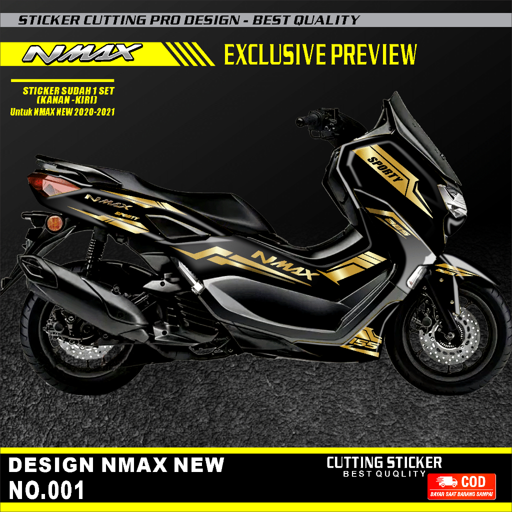 Striping Sticker cutting Yamaha ALL NMAX NEW 2021-2023 ABS DAN NON ABS