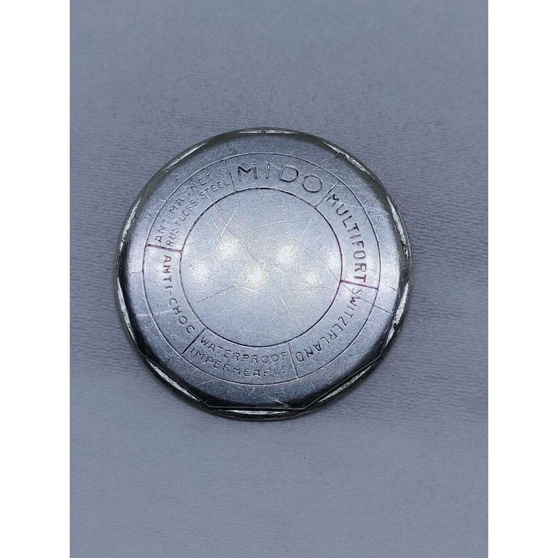 Mido multifort caseback back case tutup belakang jam tangan antik mido switzerland ori part arloji l
