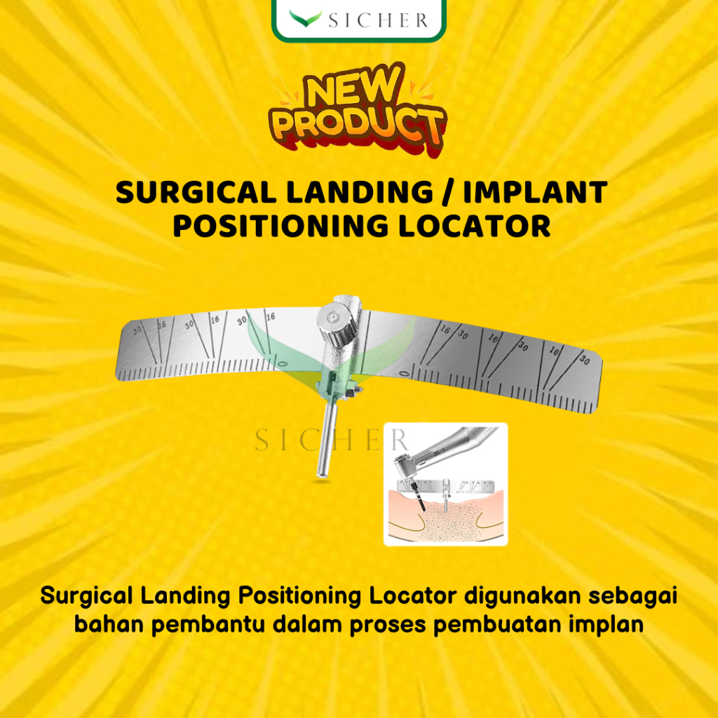 Dental Surgical Landing/Implant Positioning Locator/Penggaris Ukur Gigi Implan/Panduan Penempatan Im